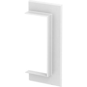 Wandanschlussblende für Geräteeinbaukanal - Wandabschlussblende offen 238x25x104 ABS/ASA reinweiß 9010 - 6274830