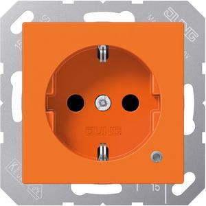 Steckdose - SCHUKO Steckdose 16A 250V mit Funktionsanzeige Berührungsschutz SerieAS/A orange - A1520BFKOO
