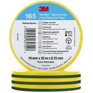 Klebeband - Elektro-Isolierband 19 mm x 25 m Grün-Gelb - 7100222494