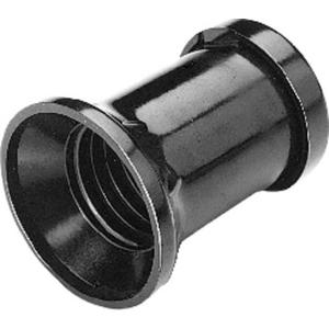Lampenfassung - Lichtketten Fassung für Flachkabel 2x1,5 E27 mit Einwegschraube schwarz - 687/13TM/SW