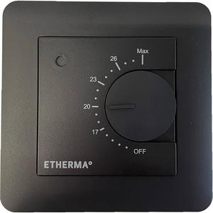 Zubehör/Ersatzteile für Raumthermostat/Uhrenthermostat - Rahmenset für Thermostat eBASIC, schwarz - 44912