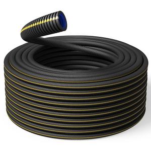 Elektro-Installationsrohr Kunststoff - PP Schlauch High-Speed Halogenfrei, schwarz Ø 25mm - ICTAQNOVE25