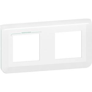 Abdeckrahmen - Mosaic Rahmen 2x2-modulig horizontal antibakteriell Ultraweiß - 078725L