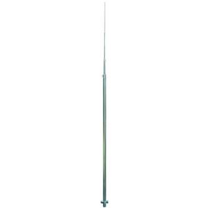 Fangeinrichtung für Blitzschutz - Fangstange D 40/22/16/10mm NIRO L 4500mm mit Erdungsschelle und KS-Verbinder - 105195