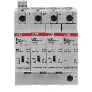 Überspannungsableiter für Energietechnik/Stromversorgung - OVR T2 3N 80-275s P TS QS SPD T2 mit Reservevar 230/400V TT/TNS 3P - 2CTB815708R0800