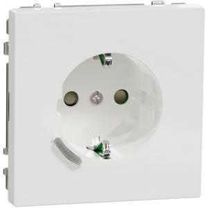 Steckdose - Wiser Smarte SCHUKO-Steckdose 16A System Design Thermoplast brillant Lotosweiß - MEG2380-6035