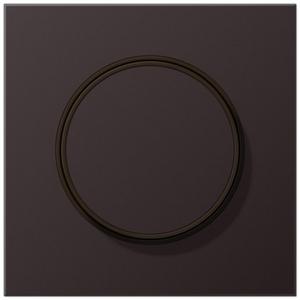 Abdeckung für Schalter, Taster, Dimmer, Jalousie - Abdeckung für Drehdimmer Aluminium lackiert Serie LS dark - AL1740D