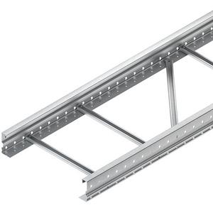 Kabelleiter/Weitspannkabelleiter - Weitspannkabelleiter 105x400x6000 mm t=1,5 mm gelocht Stahl bandverzinkt - 300808