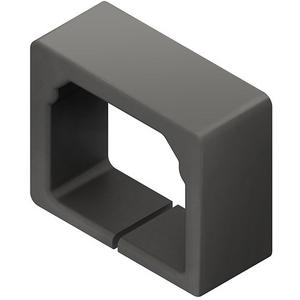 Endstück für Leitungsführungskanal - Endschutzring 16x16 mm Kunststoff Polypropylen RAL 7021 schwarzgrau - 887606