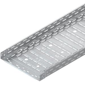 Kabelrinne/Weitspannkabelrinne - Kabelrinne gelocht mit angeprägtem Verbinder 60x400x3000 mm CITO Stahl - 947317