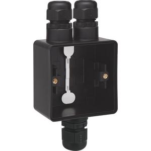 Aufputzgehäuse - Spritzwassergeschützte Aufputzdose mit einer zweifacher Kabeleinführung - 761-84162