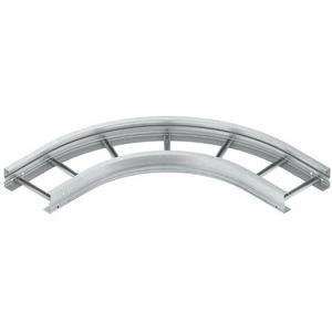 Gelenkbogen vertikal für Kabelleiter - Bogen 90° für WSL 105x200mm rund gesickt ungelocht Stahl bandverzinkt - 949731