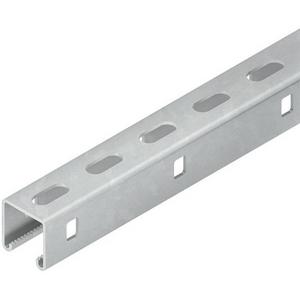 Anker/Profilschiene - Ankerschiene C-Profil Schlitzweite 22 mm 41x41x6000 mm gelocht - 960699