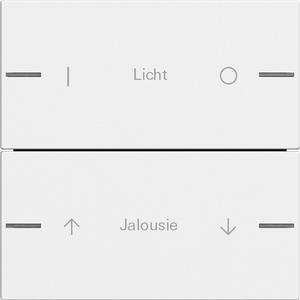 Tastwippe KNX - Wippenset 2-fach individuell für Tastsensor 4 System 55 Reinweiß seidenmatt - 576227