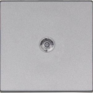 Abdeckung für Schalter, Taster, Dimmer, Jalousie - HK07 - Flächenwippe mit Linse Farbe: stahl - 490083004