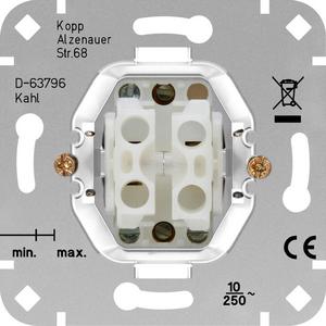 Taster - Doppeltaster (2x Schließer) Sockel 10AX 250V - 503800002