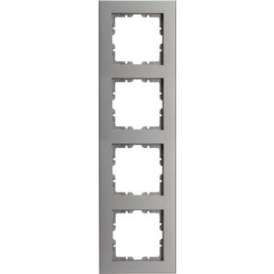 Abdeckrahmen - 4-fach Abdeckrahmen in der Farbe reinweiß im Design HK07 Pure - 407147007