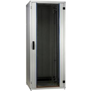 Netzwerk-/Serverschrank - Netzwerkschrank PRO 24HE 800x800mm Fronttür Glas 1-tlg., Rücktür Stahl 1-tlg. - PRO-2488GR.G1SV