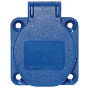 CEE-Anbausteckdose - Einbau Schutzkontaktsteckdose 16A Blau - 057670