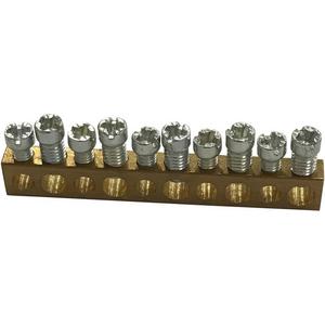 Hauptleitungsklemme - Klemmenleiste, blank, 10 Klemmstellen, zur Erweiterung von 134802/03/12/13. - 134807