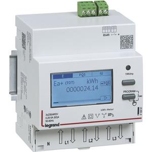 Elektronischer Elektrizitätszähler - Energiezähler EMDX³, MID, 63 A, 3-phasig, Direktanschluss, RS485, 4TE - 412093