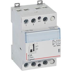 Installationsschütz Reiheneinbau - CX3 Schütz 230V 63A, 3 Schliesser, mit Handschalter - 412550