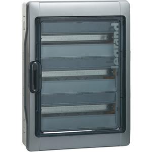 Installationskleinverteiler - Feuchtraumverteiler Plexo³, PV, Aufputz, IP65-IK09, 3-reihig, 54 Module - 414037