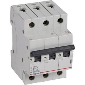 Leitungsschutzschalter - LS-Schalter RX3 B-Charakteristik 10A 3P 6kA 400VAC 3TE - 419167