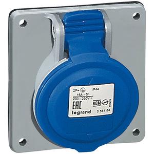 CEE-Anbausteckdose - CEE-Steckdose 3P 32A 230V Blau IP44 - 555284