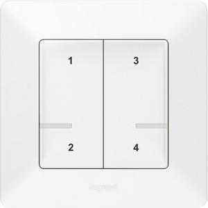 Funksender - Valena Life mit Netatmo Szenentaster 4-fach, Farbe: Ultraweiß - 752168