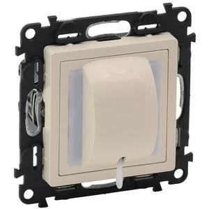 Taster - Valena Life Zugtaster Wechselkontakt 6A Farbe: Mandelweiß - 752224