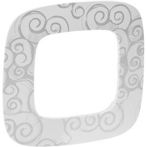 Abdeckrahmen - Valena Allure 1-Fach Rahmen Chromestyle - 754341