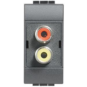 Kommunikationstechnik - LAUTSPRECHERSTECKDOSE RCA - L4269R