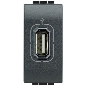 Kommunikationstechnik - Anschlussdose USB Anthrazit - L4285