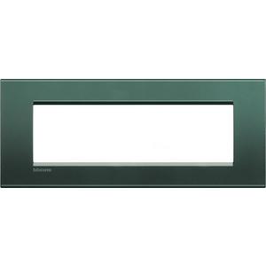 Abdeckrahmen - Abdeckrahmen LIVINGLIGHT für Kompaktinstallation, 7-modulig, Farbe: Park - LNA4807PK