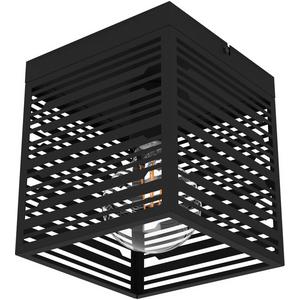Anbauleuchte - Deckenleuchte PIEDRITAS E27 1x40W schwarz - 900355