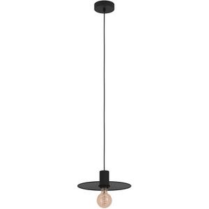 Pendelleuchte - Hängeleuchte IKESTON E27 1x40W schwarz/Gitter - 43731