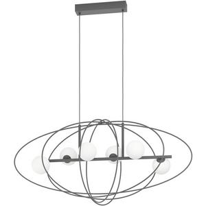 Pendelleuchte - Hängeleuchte SUSELLA G9-LED 6x3W 3000K schwarz/weiß - 390012