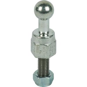 Festpunkt für EuK-Vorrichtung - Kugelfestpunkt D 20mm gerade m. Gewindebolzen u. Mutter M16x45mm - 754645
