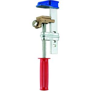 Anschlusselement für EuK-Vorrichtung - Zwingenklemme mit isolierten Handgriff für blanke Stromschiene, blau für PEN - 771233