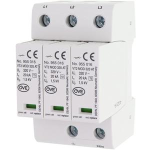 Überspannungsableiter für Energietechnik/Stromversorgung - Überspannungsableiter Typ 2 SPD VT2 3-polig für TN-C-Systeme - 955305