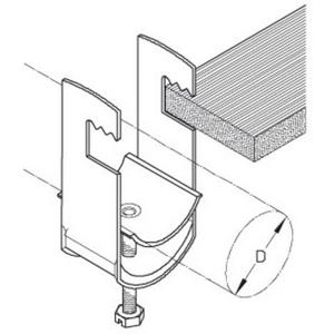 Bügelschelle - Kabelschelle K 16 U-AL  für Durchmesser 16-20mm Höhe = 50mm - 003780