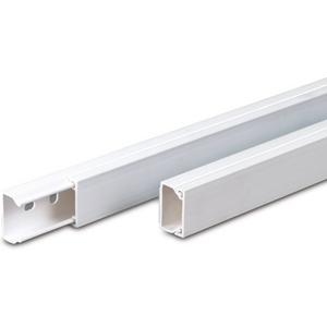 Leitungsführungskanal - Minikanal Ober-u. Unterteil PVC weiß H10 B16 L2000mm - 080956