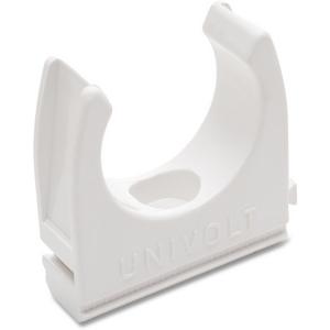 Rohrschelle - PVC-Klemmschelle Ø 25 mm anreihbar weiß - 082217