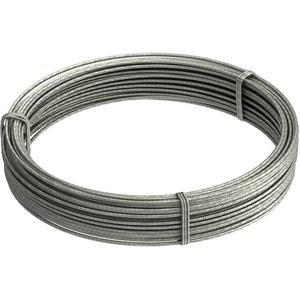 Stahldraht - Stahldraht-Spannseil mit Hanfseele 6 V4A A4 - 5303191