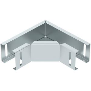 Bogen für Kabelrinne - Bogen 90° für Leuchtenträgerschiene 50x50 St bandverzinkt Zink/Aluminium Double - 6074901
