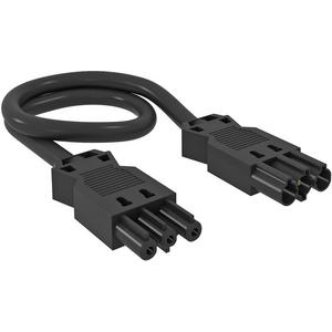 Konfektionierte Leitung für steckbare Gebäudeinstallation - Verlängerungsleitung Querschnitt 3x2,5 mm² L10000mm schwarz - 6108159