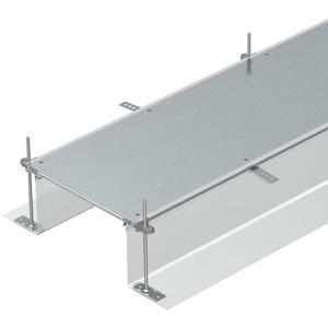 Unterflurkanal estrichbündig offen - Kanaleinheit estrichbündig blind 2400x600x240 St bandverzinkt - 7424028