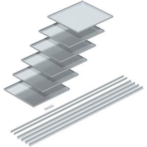 Kassettenrahmen mit Kassette - Kassette für OKA-G und OKA-W 400x300x15 V2A 1.4301 - 7425310