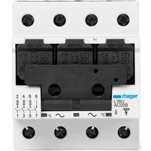 NEOZED-Sicherungslasttrennschalter - D02-Lasttrennschschalter 3-polig+N 63A - L76U